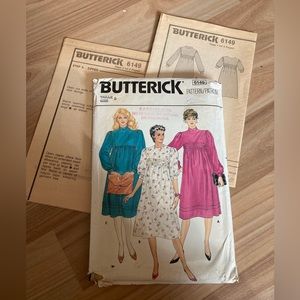 1983 Butterick Misses Maternity Dress 6149